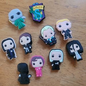 New Harry Potter Slytherin Set Croc Shoe Charms